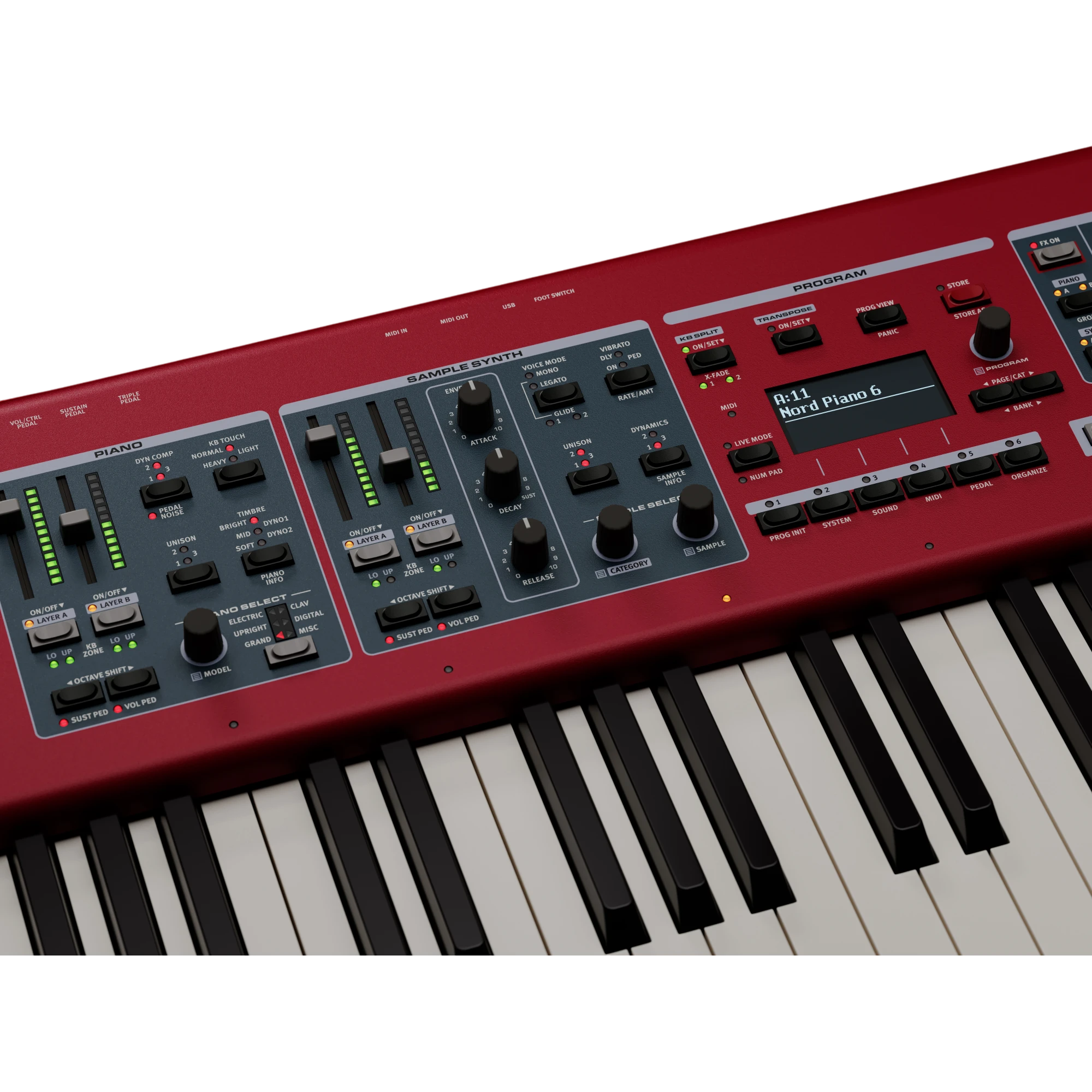 Nord Piano 6  88 - Stage Keyboard view 5