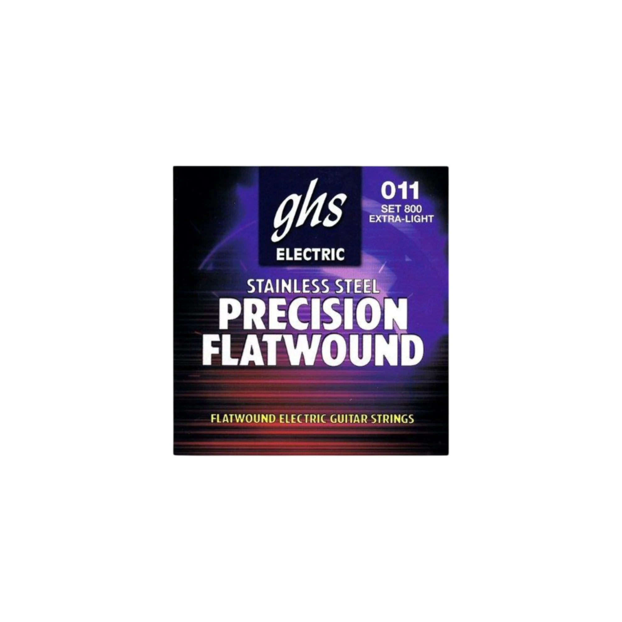 GHS Precision 800 Flatwound Stainless Electric Guitar, Exta Light (11-46) — view 1