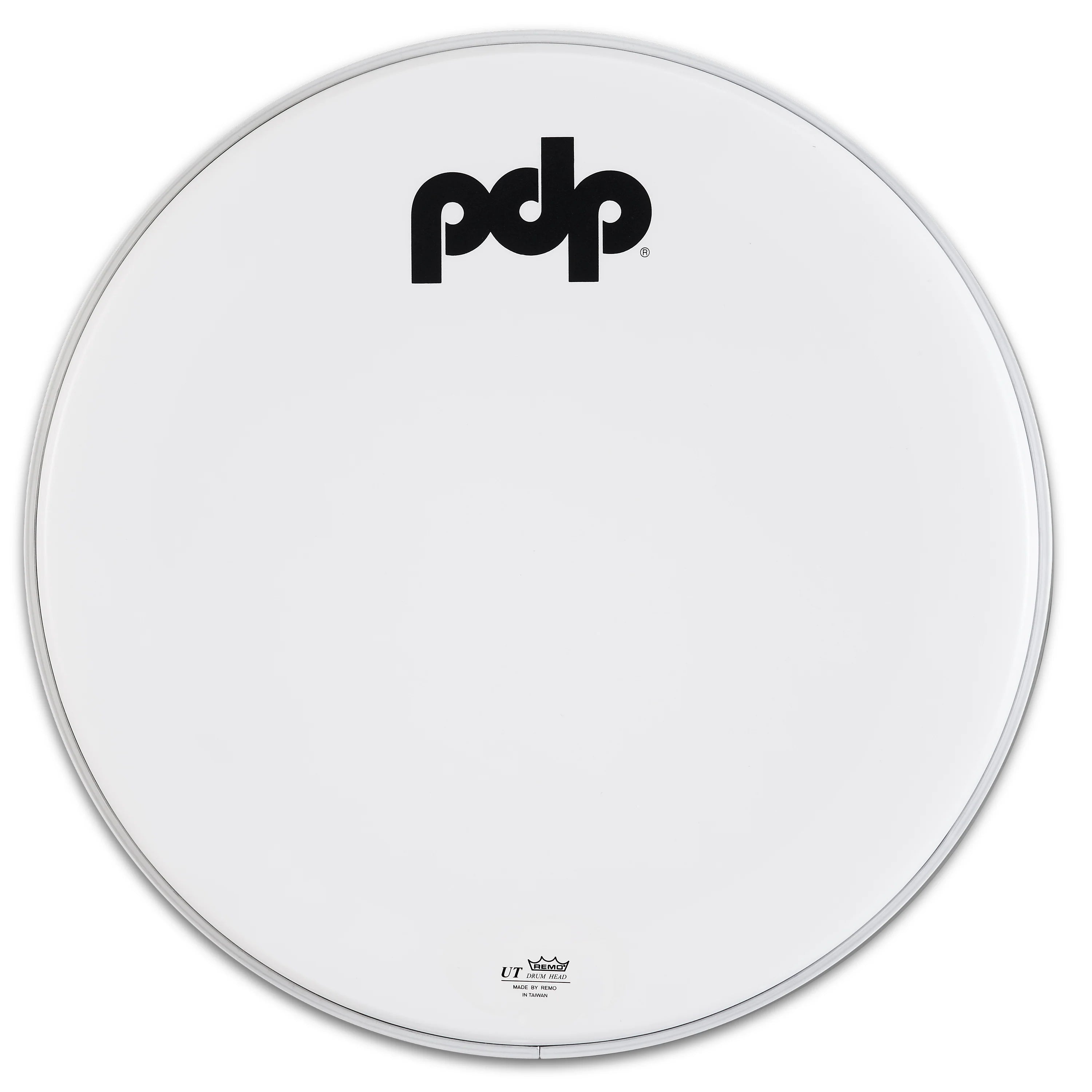 PDP 22" White Coated Logo Bass Drum Head
