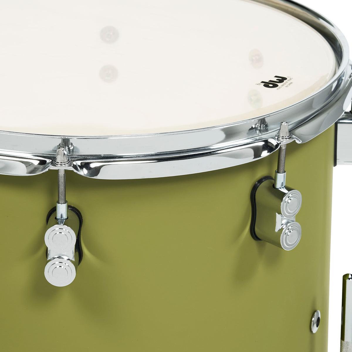 PDP Concept Maple Bop Kit 18", Satin Olive, Chrome Hardware view 4