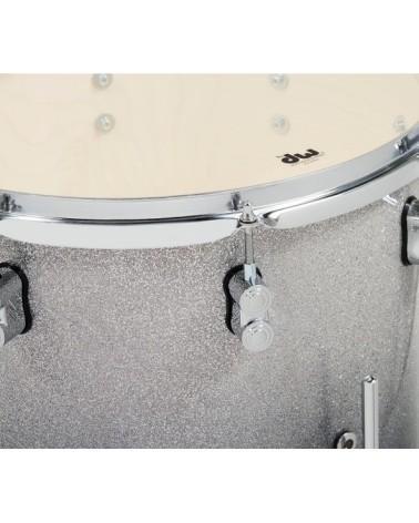 PDP Concept Maple 4-Piece Shell Pack 20", Silver-to-Black Fade, Chrome Hardware view 2