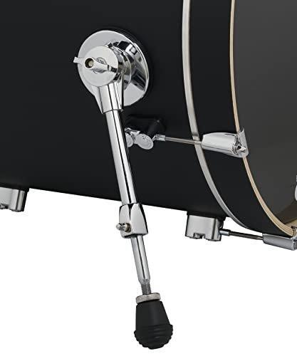 PDP Concept Maple 5-Piece Shell Pack 22", Satin Black, Chrome Hardware view 3