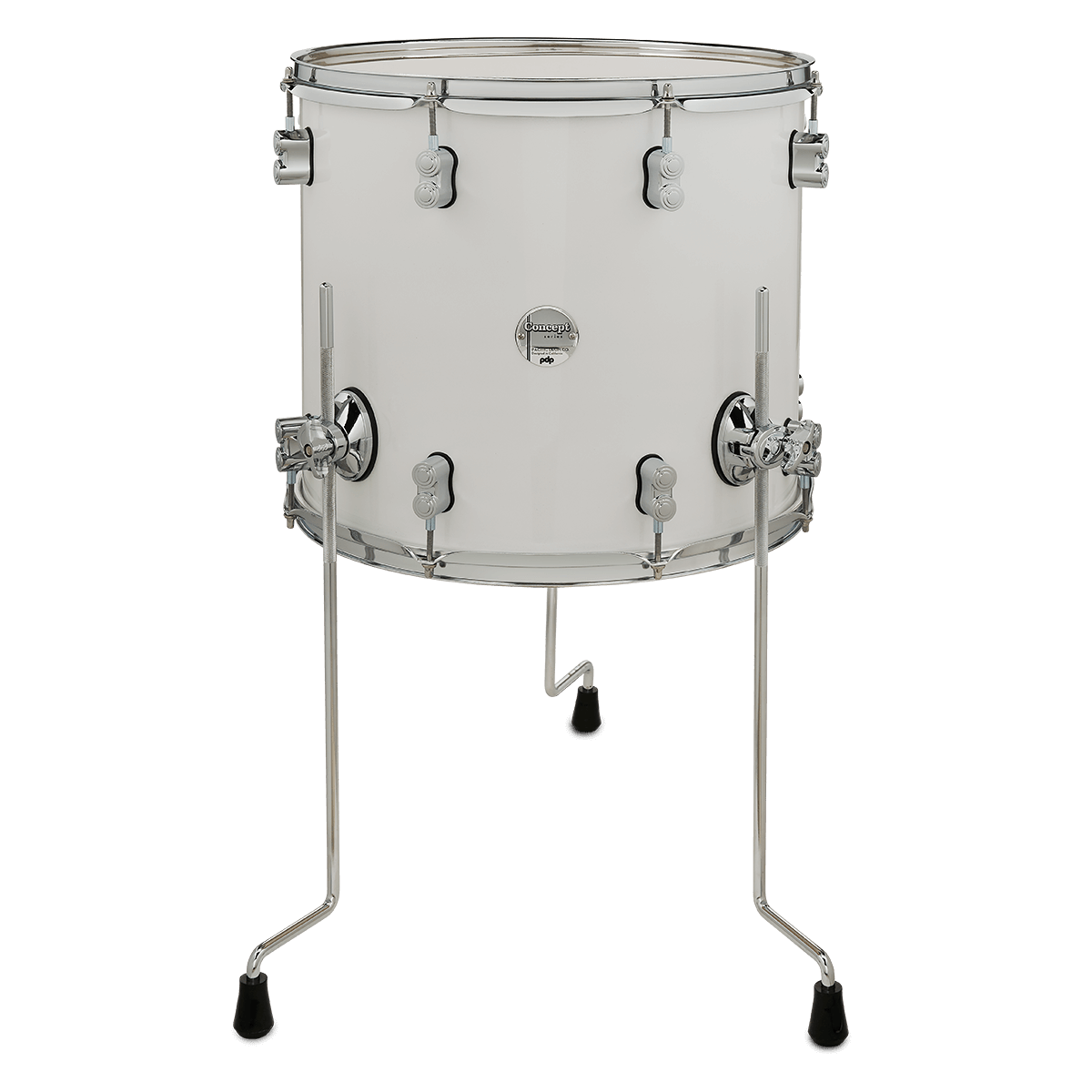 PDP Concept Maple 5-Piece Shell Pack 22", Pearlescent White, Chrome Hardware view 3