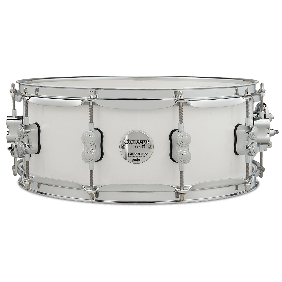 PDP Concept Maple 5-Piece Shell Pack 22", Pearlescent White, Chrome Hardware view 2