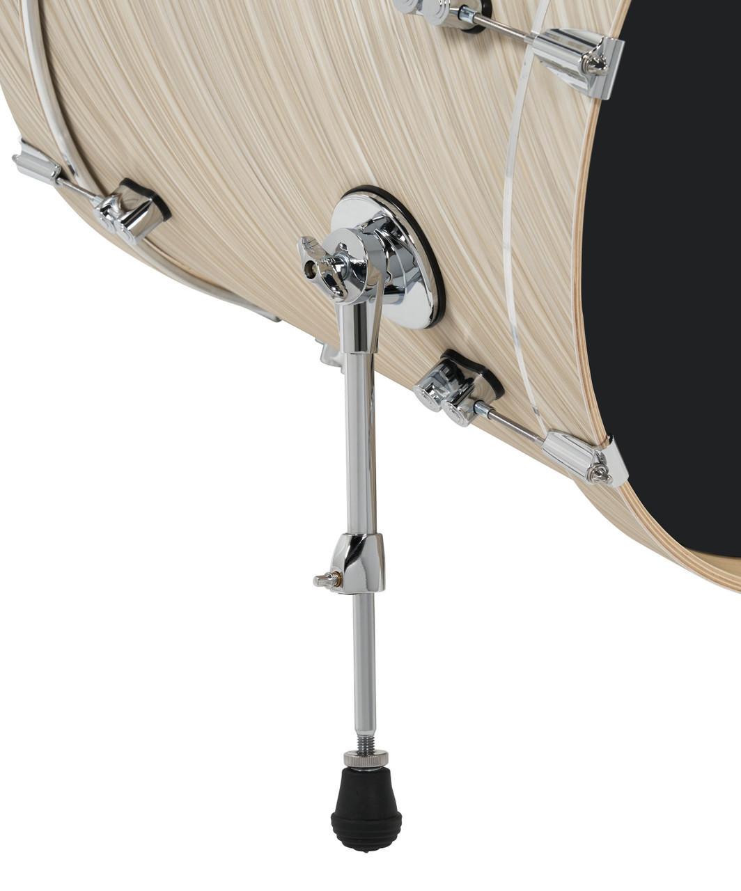 PDP Concept Maple 5-Piece Shell Pack 22", Twisted Ivory, Chrome Hardware view 2
