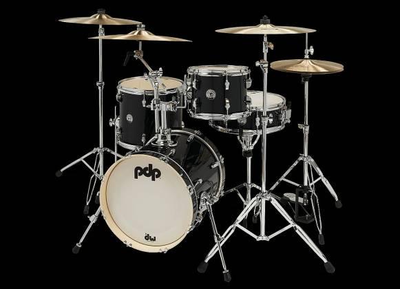 PDP New Yorker 4-Piece Shell Pack 16", Black Onyx Sparkle, Chrome Hardware view 3