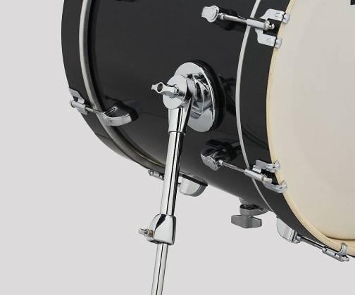 PDP New Yorker 4-Piece Shell Pack 16", Black Onyx Sparkle, Chrome Hardware view 2