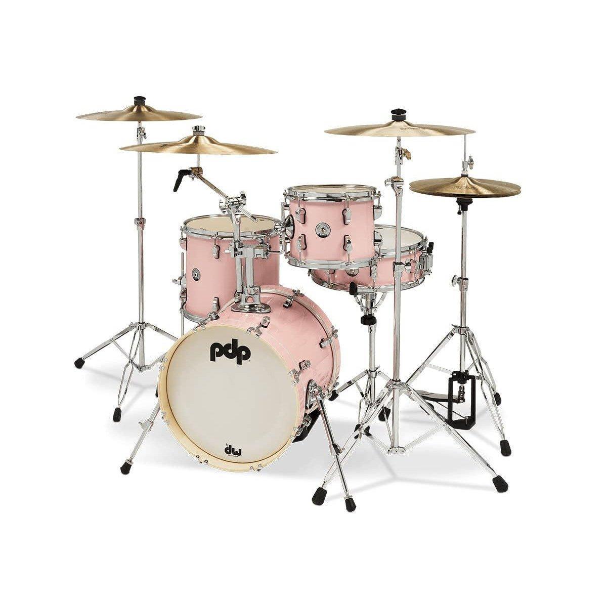 PDP New Yorker 4-Piece Shell Pack 16", Pale Rose Sparkle, Chrome Hardware view 2