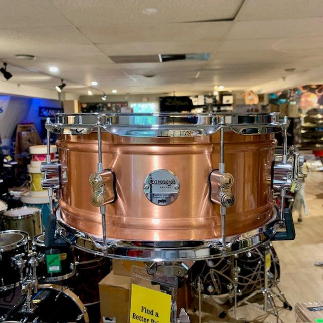 PDP Concept Snare 6.5x14", 1.2mm Beaded Copper view 2