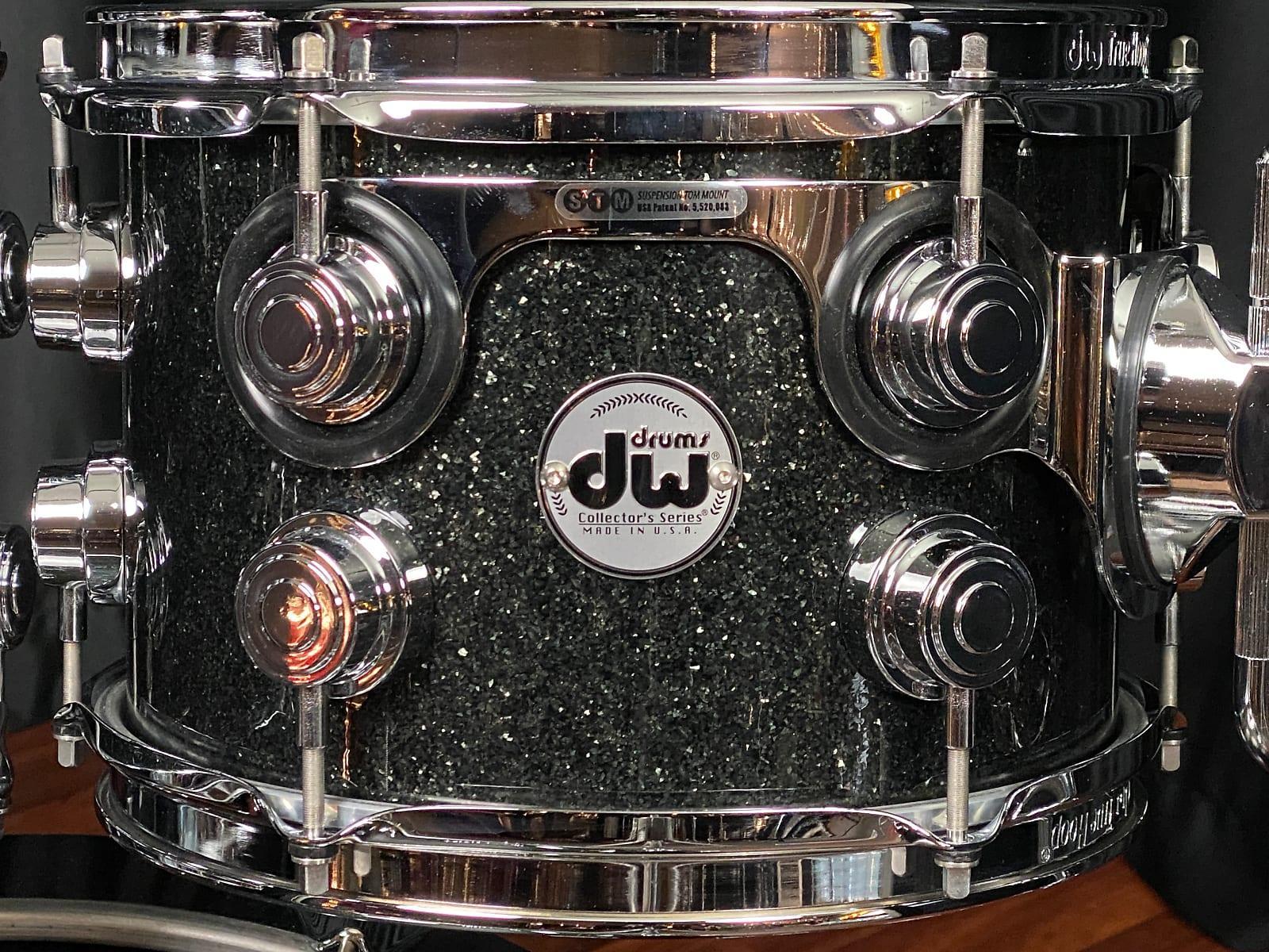 DW Collector's SSC Maple Tom 8x10", Black Ice, STM Mount view 2