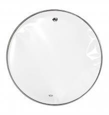 DW 14" Clear Snare-Side Bottom Head view 1
