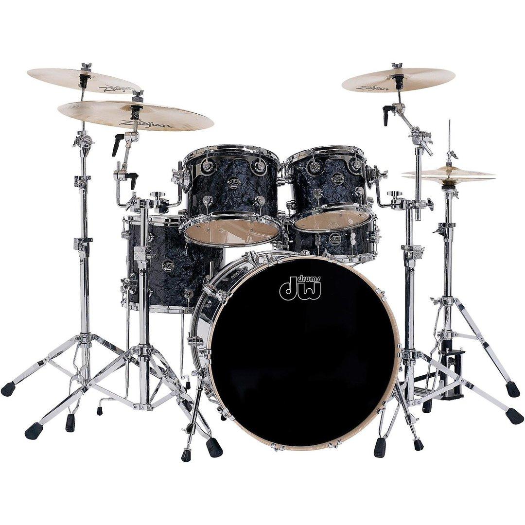DW Performance Series Black Diamond Finish 5pcs. Shell Drum Set view 1