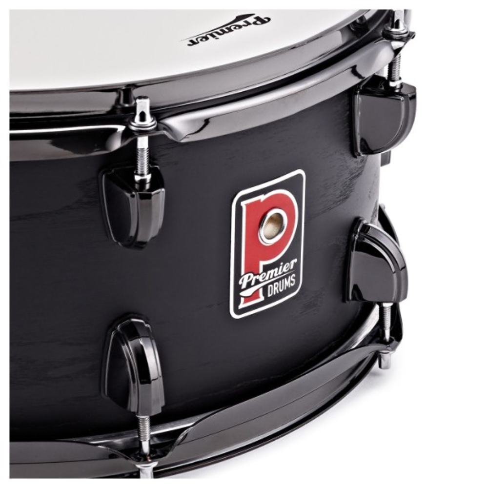 Premier Artist 14" x 6.5" Birch Snare Drum, Stealth Black view 4