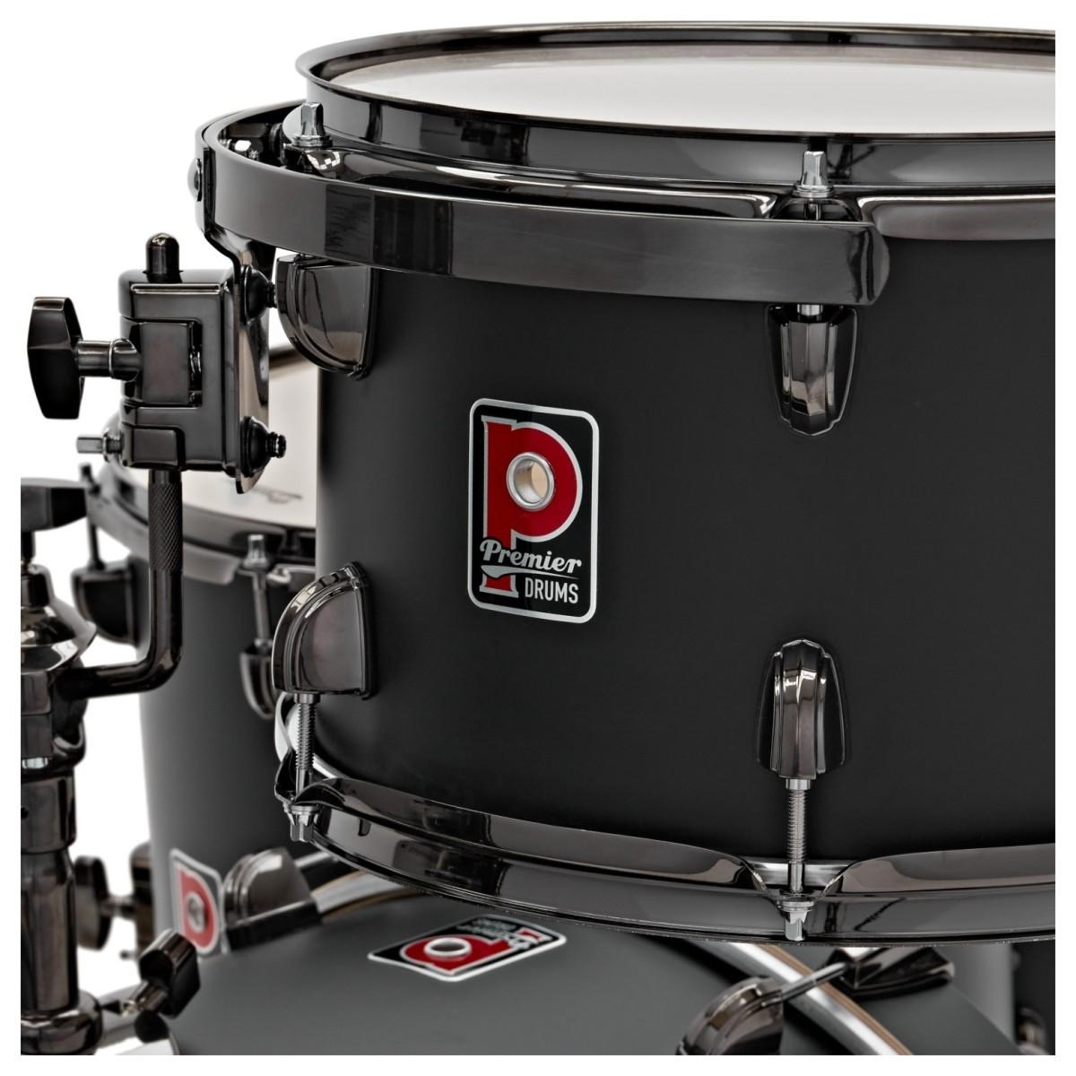 Premier Artist 22" 5pc Heavy Rock Shell Pack, Matte Black view 3