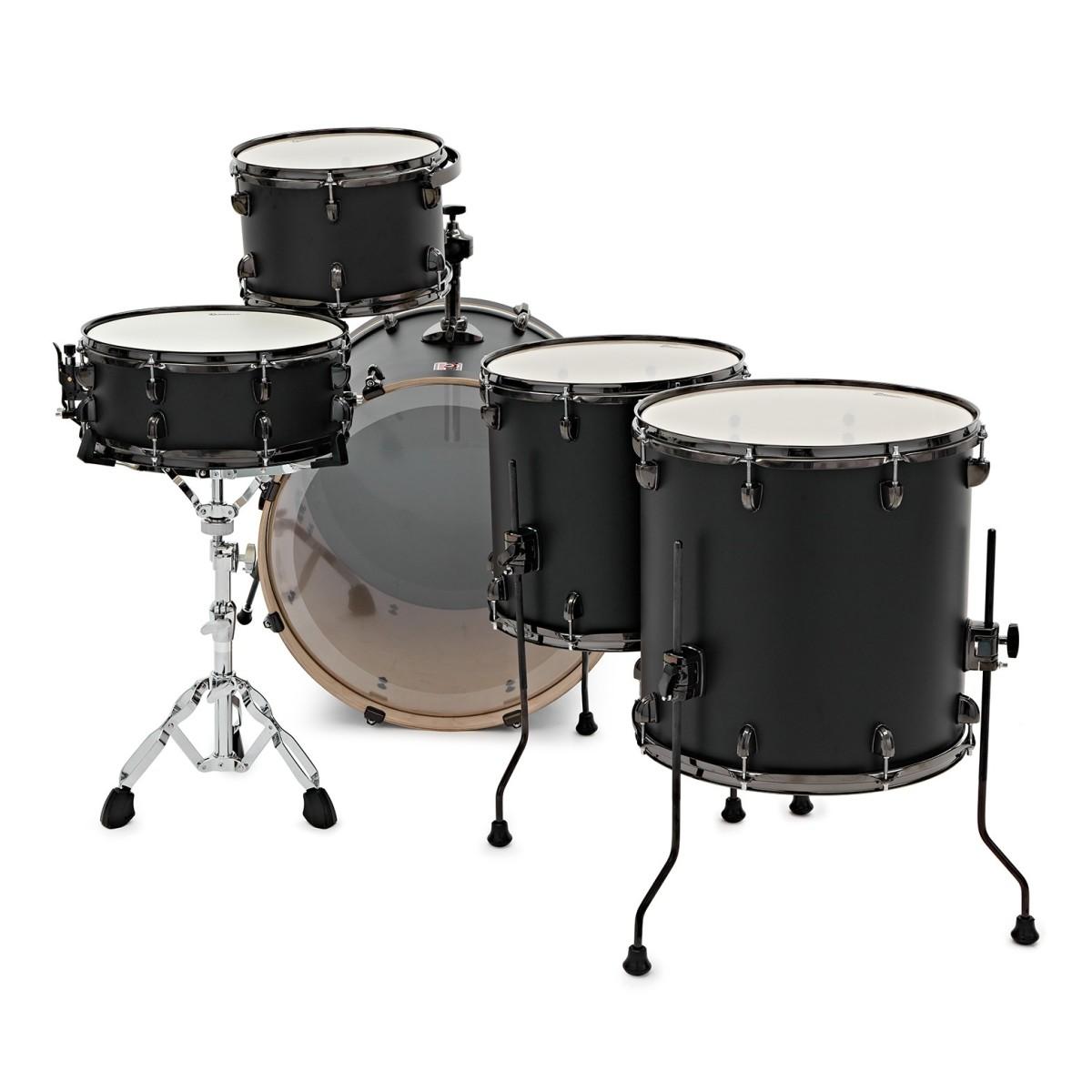 Premier Artist 22" 5pc Heavy Rock Shell Pack, Matte Black alternate view